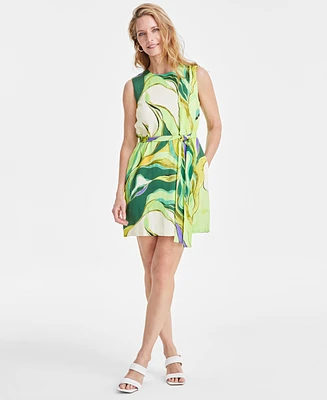 Sam Edelman Women's Printed Palm Shift Dress