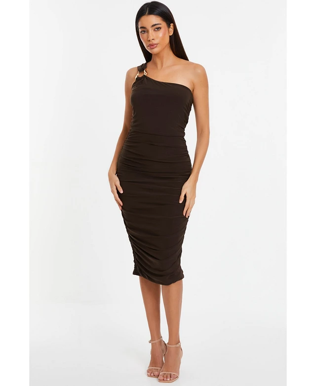 Home | Quiz Women's Gold Buckle One-Shoulder Midi Dress at Plaza Del Caribe  in Ponce, PR