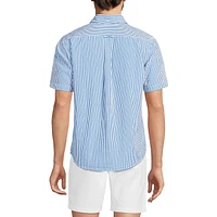 Lands' End Men's Short Sleeve Seersucker Shirt