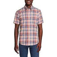 Lands' End Men's Short Sleeve No Iron Twill Shirt