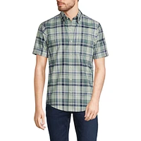 Lands' End Men's Short Sleeve No Iron Twill Shirt