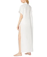 Michael Michael Kors Women's Cotton High-Slit Utility Cover-Up Dress