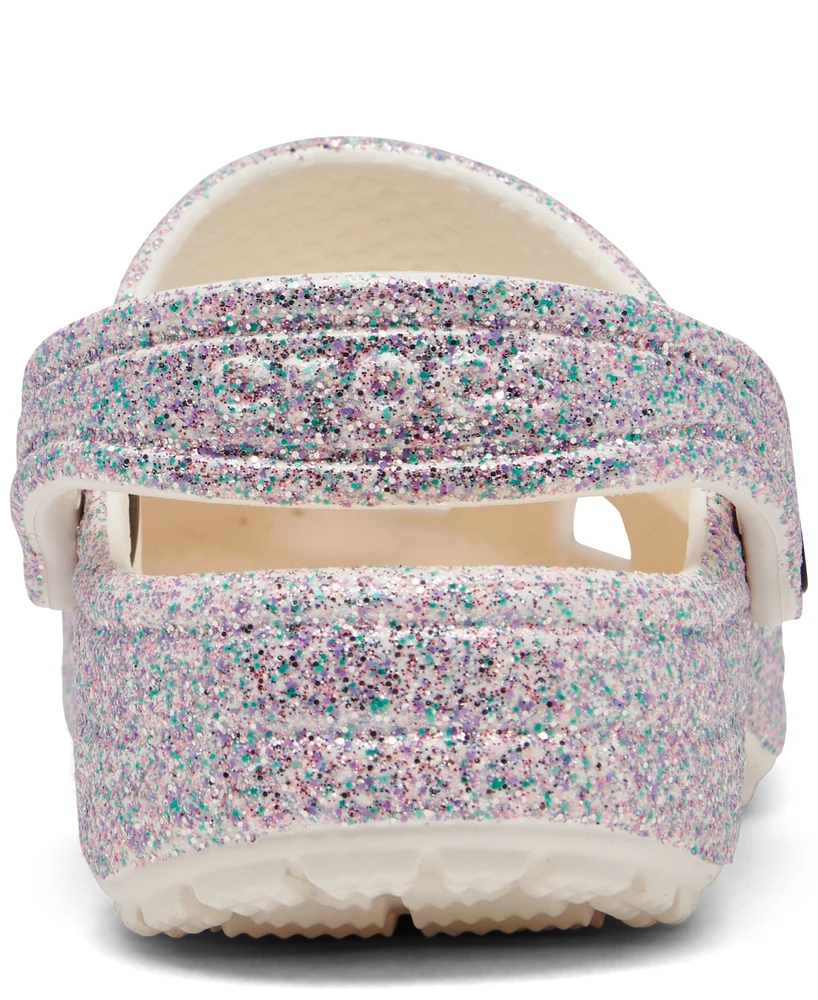 Crocs Toddler Girls Classic Glitter Clogs from Finish Line