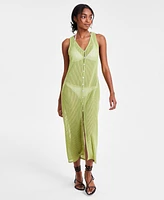 Miken Juniors' Fern Button Front Midi Dress Cover-Up, Created for Macy's