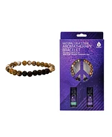 Pursonic Lava stone Bracelet with Peppermint and Lavender essential oils