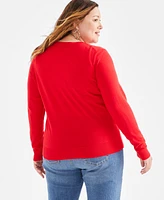 Style & Co Plus Size Button-Front Cardigan