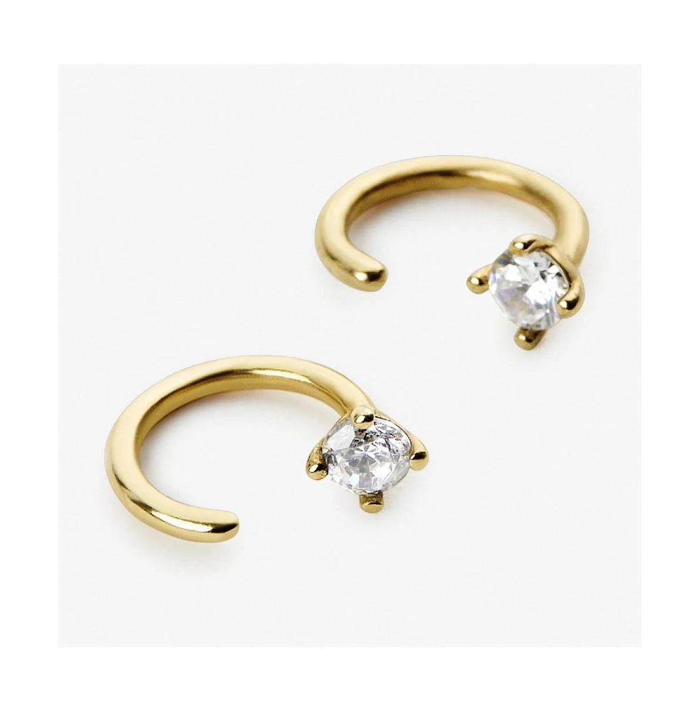 Ana Luisa Cz Hoop Earrings - Cassie