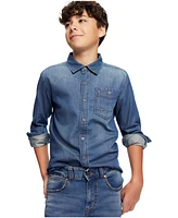 Tommy Hilfiger Toddler and Little Boys Button-Front Max Denim Shirt