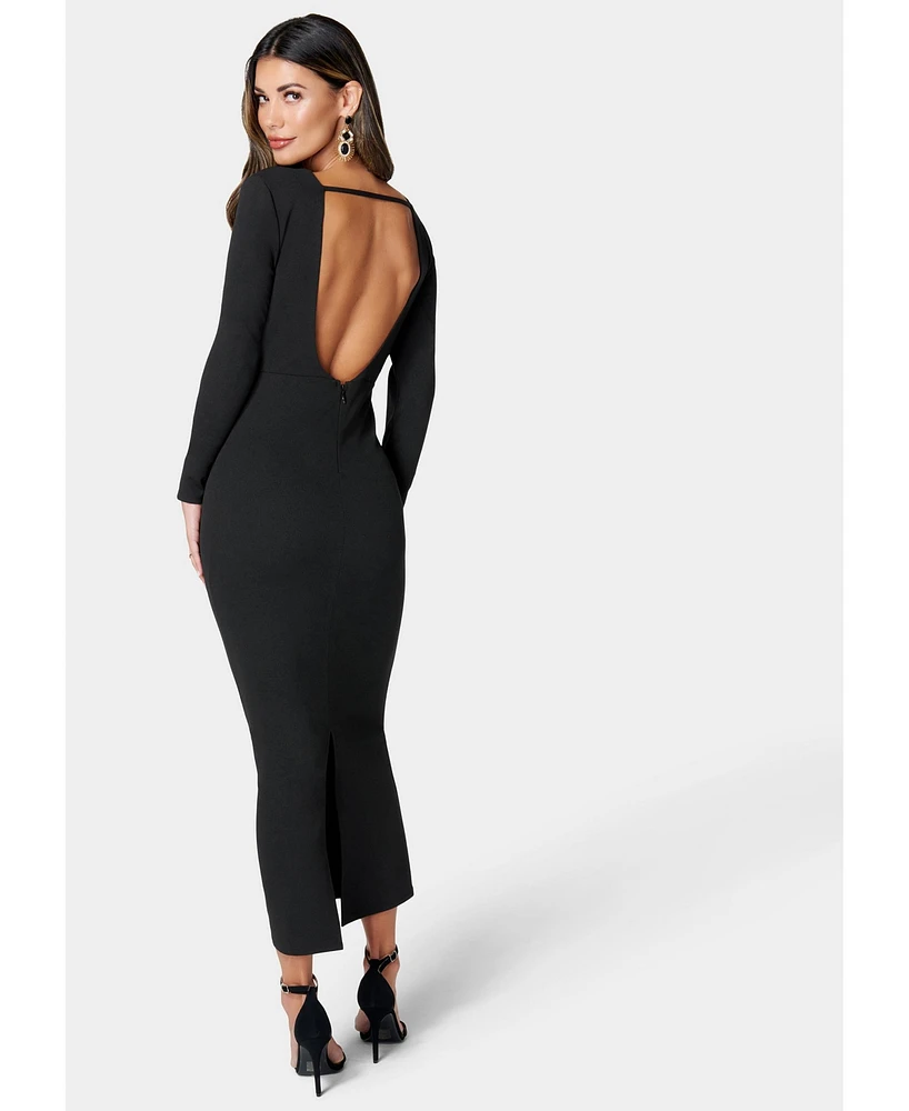 Bebe Women's Open Back Ankle Dress