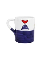 Vietri Pesce Pazzo Diving Fish Mug