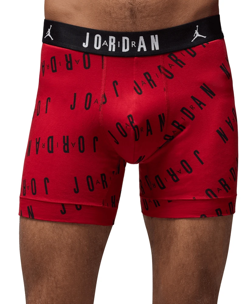 Jordan Men's 2-Pack Cotton Flight Essentials Logo Print Boxer Briefs