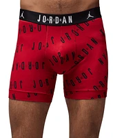 Jordan Men's 2-Pack Cotton Flight Essentials Logo Print Boxer Briefs