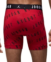 Jordan Men's 2-Pack Cotton Flight Essentials Logo Print Boxer Briefs