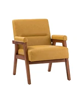 Aalto Transitional Upholstered Armchair with Tufted Design