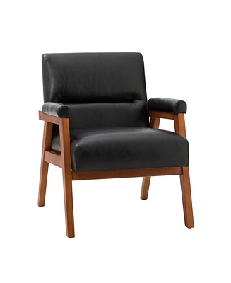 Aalto Transitional Upholstered Armchair with Tufted Design