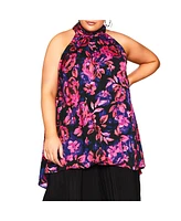 Plus Hi Lo Shine Print Tunic