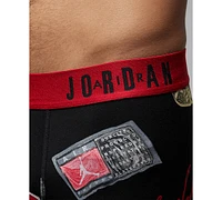 Jordan Men's 2-Pack Mj Essentials Poly Dri-fit Printed Boxer Briefs