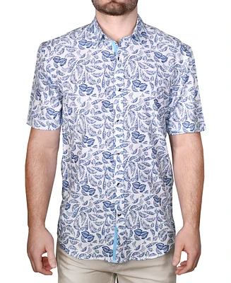 Vintage 1946 Men's Printed Short-Sleeve Woven Shirt