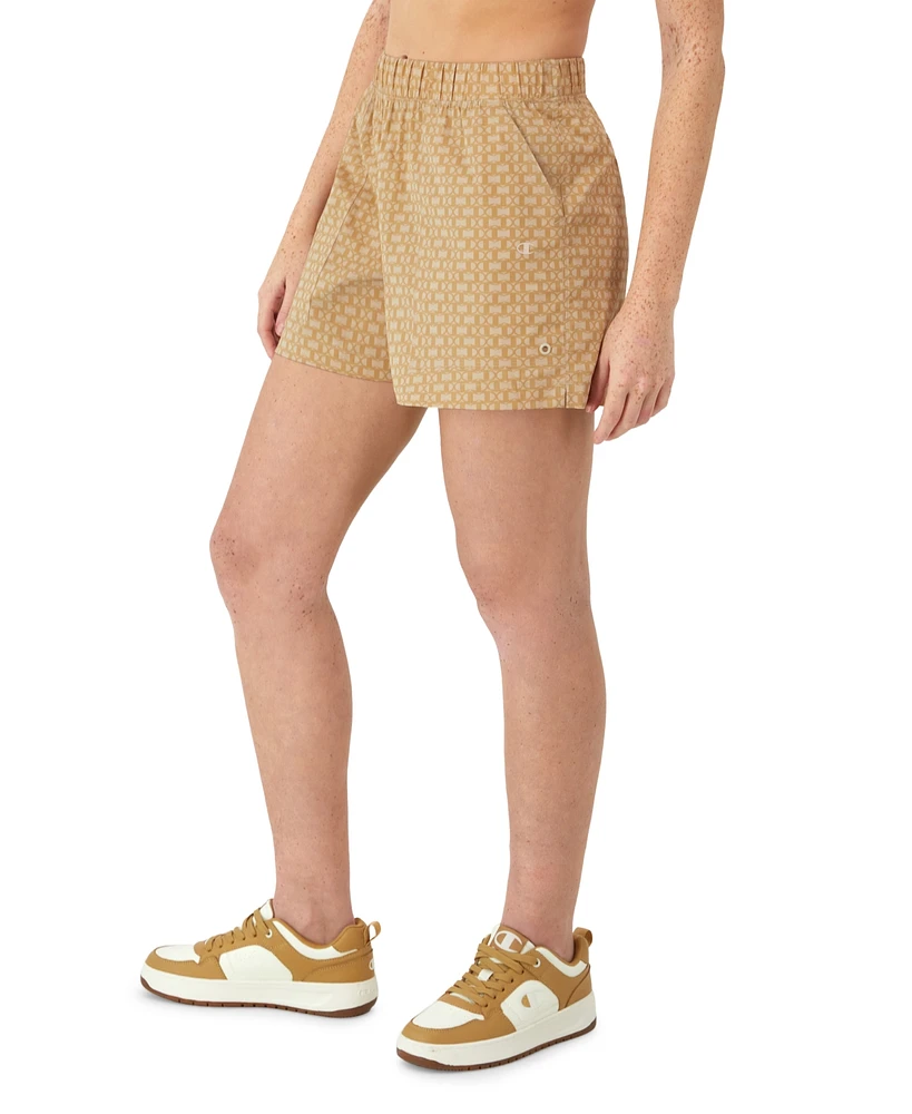 Champion Women's Motif-Print Cinched-Waist Shorts