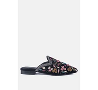 Marcella Embroidered Mules