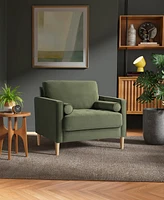 Lifestyle Solutions 39.4" Polyester Lillith Chair with Track Arms