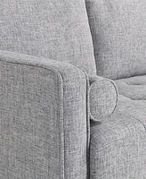 Lifestyle Solutions 51.6" Polyester Lillith Loveseat with Track Arms