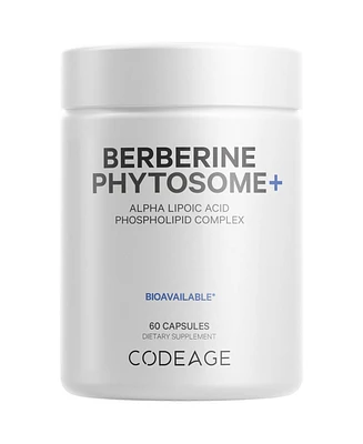 Codeage Berberine Phytosome Supplement - Berberine Hcl, Alpha Lipoic Acid, Phospholipid Complex - 2-Month Supply - Berberine Hcl