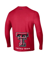 Men's Under Armour Red Texas Tech Raiders 2024 On Court Bench Unity Long Sleeve T-Shirt