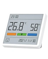 ATuMan Indoor Thermometer Hygrometer with Large Digital Date Clock