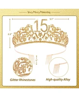 VeryMerryMakering 15th Birthday Sash and Tiara for Girls