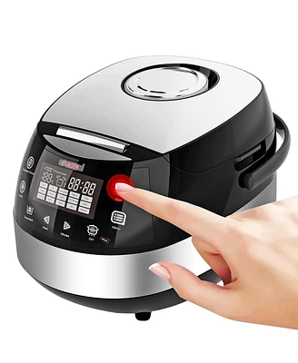 5 Core Asian Rice Cooker Electric Japanese Rice Maker w 17 Preset Touch Screen Nonstick Inner Pot Rc 0501