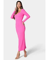 Bebe Women's Open Back Ankle Dress