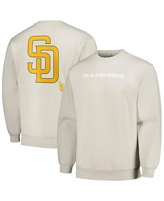 Men's Pleasures Gray San Diego Padres Ballpark Pullover Sweatshirt