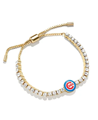 Women's Baublebar Chicago Cubs Pull-Tie Tennis Bracelet