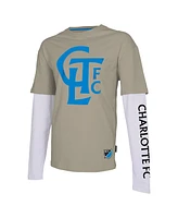 Men's Stadium Essentials Tan Charlotte Fc Status Long Sleeve T-shirt