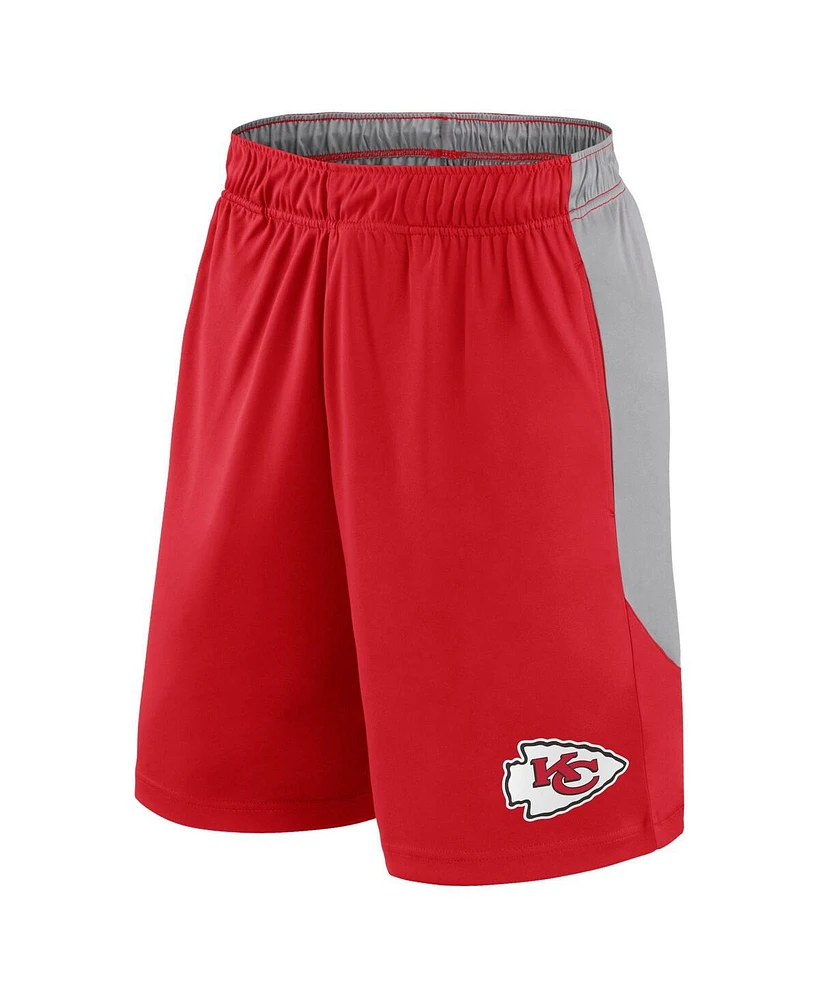 Men's Fanatics Red Kansas City Chiefs Big and Tall Team Logo Shorts