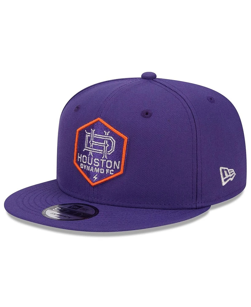 Men's New Era Purple Houston Dynamo Fc Jersey Hook 9FIFTY Snapback Hat