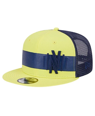 Men's New Era Yellow Nashville Sc Trucker 9FIFTY Snapback Hat
