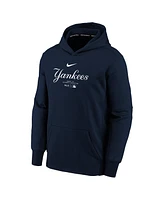 Big Boys Nike Navy New York Yankees Authentic Collection Performance Pullover Hoodie