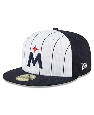 Men's New Era White Minnesota Twins 2024 Batting Practice 59FIFTY Fitted Hat