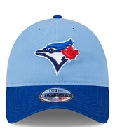 Youth Boys and Girls New Era Light Blue Toronto Blue Jays 2024 Batting Practice 9TWENTY Adjustable Hat