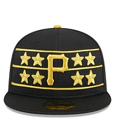 New Era Men's Black Pittsburgh Pirates 2024 Batting Practice 59FIFTY Fitted Hat