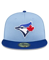 Men's New Era Light Blue Toronto Blue Jays 2024 Batting Practice 59FIFTY Fitted Hat