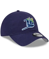 Men's New Era Navy Tampa Bay Rays 2024 Batting Practice 9TWENTY Adjustable Hat