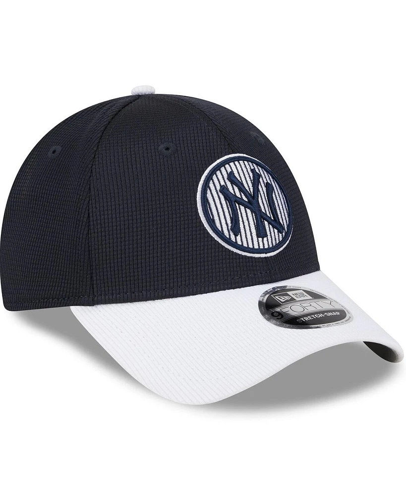 Men's New Era Navy New York Yankees 2024 Batting Practice 9FORTY Adjustable Hat