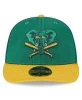 Men's New Era Kelly Green Oakland Athletics 2024 Batting Practice Low Profile 59FIFTY Fitted Hat