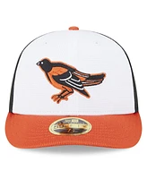 Men's New Era White Baltimore Orioles 2024 Batting Practice Low Profile 59FIFTY Fitted Hat