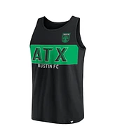 Men's Fanatics Black Austin Fc Run Angle Tank Top