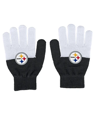 Women's Wear by Erin Andrews Pittsburgh Steelers Color-Block Gloves