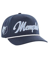 Men's '47 Brand Navy Memphis Grizzlies Overhand Logo Hitch Adjustable Hat